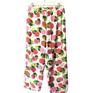 The Company Store Pajama Pants M Multicolor Floral Cotton Flannel Cozy Lounge